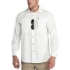 Outdoor Ventures Men’s UPF 50+ UV Sun Protection Shirt, Long Sleeve Hiking Fishing Shirt Cooling Quick Dry for Safari Travel(White)