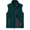 Outdoor Ventures Men’s Windproof Softshell Vest Outerwear Lightweight Sleeveless Jacket for Running Golf Hiking Travel(Dark Green)