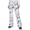Outdoor Ventures Ski Pants Women Waterproof Insulated Snow Soft Shell Fleece Lined Snowboard Windproof with Boot Gaiters(Fissure Grey- New Versione)