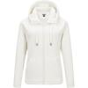 Outdoor Ventures Women’s Full Zip Hooded Fleece Jacket Coat with 6 Pockets, Warm Soft Polar Fleece Casual Hoodie Sweatshirt(Moonlight)