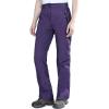 Outdoor Ventures Women’s Idra Fleece Lined Hiking Pants Outdoor Softshell Waterproof Snow Pants Windproof Ski Pants(Purple Melange)