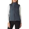 Outdoor Ventures Women’s Lightweight Softshell Vest Windproof Fleece Lined Zip Up Sleeveless Jacket for Running Hiking Golf(Dark Grey)