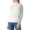 Outdoor Ventures Women’s Lightweight Softshell Vest Windproof Fleece Lined Zip Up Sleeveless Jacket for Running Hiking Golf(Ivory)