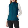 Outdoor Ventures Women’s Lightweight Softshell Vest Windproof Fleece Lined Zip Up Sleeveless Jacket for Running Hiking Golf(Modern Blue)