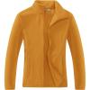 Outdoor Ventures Women’s Lightweight Warm Zip Up Long-Sleeve Soft Polar Fleece Jacket for Fall Winter(Ginger)