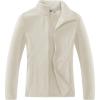 Outdoor Ventures Women’s Lightweight Warm Zip Up Long-Sleeve Soft Polar Fleece Jacket for Fall Winter(Moonlight)