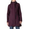 Outdoor Ventures Women’s Lightweight Waterproof Fleece Lined Hooded Softshell Rain Jacket, Warm Windbreaker Long Coat(Crimson)