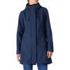 Outdoor Ventures Women’s Lightweight Waterproof Fleece Lined Hooded Softshell Rain Jacket, Warm Windbreaker Long Coat(Dark Blue)