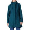Outdoor Ventures Women’s Lightweight Waterproof Fleece Lined Hooded Softshell Rain Jacket, Warm Windbreaker Long Coat(Modern Blue)