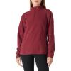 Outdoor Ventures Women’s Loose Fit 1/4 Quarter Zip Soft Lightweight Polar Fleece Pullover Jacket with Zipper Pocket