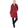 Outdoor Ventures Women’s Maryan Hooded Ultra Lightweight Warm Thermolite Long Puffer Coat(Burgundy(matte)-avg.36″ Long Length)