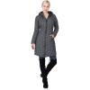 Outdoor Ventures Women’s Maryan Hooded Ultra Lightweight Warm Thermolite Long Puffer Coat(Dark Grey-avg.36″ Long Length)