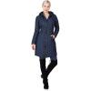 Outdoor Ventures Women’s Maryan Hooded Ultra Lightweight Warm Thermolite Long Puffer Coat(Navy(matte)-avg.36″ Long Length)
