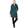 Outdoor Ventures Women’s Maryan Hooded Ultra Lightweight Warm Thermolite Long Puffer Coat(Teal(matte)-avg.36″ Long Length)