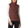 Outdoor Ventures Women’s Polar Fleece Zip Vest Outerwear with Pockets,Warm Sleeveless Coat Vest for Fall & Winter(Caramel)
