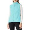 Outdoor Ventures Women’s Polar Fleece Zip Vest Outerwear with Pockets,Warm Sleeveless Coat Vest for Fall & Winter(Ice Blue)