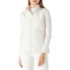 Outdoor Ventures Women’s Polar Fleece Zip Vest Outerwear with Pockets,Warm Sleeveless Coat Vest for Fall & Winter(Ivory)
