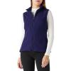 Outdoor Ventures Women’s Polar Fleece Zip Vest Outerwear with Pockets,Warm Sleeveless Coat Vest for Fall & Winter(Purplish Blue)