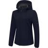 Outdoor Ventures Women’s Softshell Jacket with Hood Fleece Lined Warm Lightweight Waterproof Insulated Windbreaker(Deep Blue)