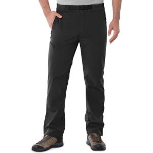 Outdoor Ventures Men’s Fleece Lined Snow Pants Waterproof Windproof Ski Hiking Winter Pants With Pockets(Black)