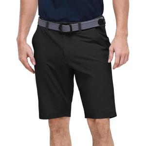 Outdoor Ventures Men’s Golf Shorts 11″ Inseam Classic-Fit Flat Front Stretch Casual Shorts with Pockets Summer Hiking Travel(Black)