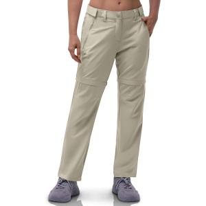 Outdoor Ventures Women’s Convertible Pants, Quick Dry Hiking Zip-Off Pants, Stretch Lightweight Cargo Pants(Brown)