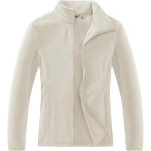Outdoor Ventures Women’s Lightweight Warm Zip Up Long-Sleeve Soft Polar Fleece Jacket for Fall Winter(Moonlight)