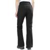 Outdoor Ventures Fleece Lined Waterproof Pants Women Ski Snow Insulated Softshell Snowboard Hiking with Boot Cut(New Black – Elastic Waistband)