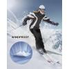 Outdoor Ventures Fleece Lined Waterproof Pants Women Ski Snow Insulated Softshell Snowboard Hiking with Boot Cut(New Black – Velcro Waistband)