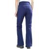 Outdoor Ventures Fleece Lined Waterproof Pants Women Ski Snow Insulated Softshell Snowboard Hiking with Boot Cut(New Dark Blue – Elastic Waistband)