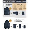 Outdoor Ventures Men’s Lightweight Packable Puffer Winter Jacket Insulated Puffy Coat for Snow Ski Hiking Travel(Dark Denim(fold in Pocket Or Bag))