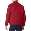 Outdoor Ventures Men’s Lightweight Packable Puffer Winter Jacket Insulated Puffy Coat for Snow Ski Hiking Travel(Mountain Red(fold in Pocket))