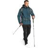 Outdoor Ventures Men’s Lightweight Softshell Jacket Fleece Lined Hooded Water Resistant Winter Hiking Windbreaker Jackets(Cadet Blue-removable Hood)