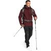 Outdoor Ventures Men’s Lightweight Softshell Jacket Fleece Lined Hooded Water Resistant Winter Hiking Windbreaker Jackets(Dark Red-removable Hood)