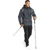Outdoor Ventures Men’s Lightweight Softshell Jacket Fleece Lined Hooded Water Resistant Winter Hiking Windbreaker Jackets(Dimgrey- Removable Hood)