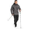 Outdoor Ventures Men’s Lightweight Softshell Jacket Fleece Lined Hooded Water Resistant Winter Hiking Windbreaker Jackets(Grey-removable Hood)