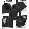 Outdoor Ventures Women’s Full Zip Up Athletic Jacket Lightweight Workout Running Jacket with Pockets for Hiking Yoga Gym(Black)