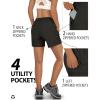 Outdoor Ventures Women’s Hiking Shorts Stretch Lightweight Golf Shorts Quick Dry UPF 50+ 5 inch Cargo Short for Camping(Dark Black)