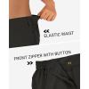 Outdoor Ventures Women’s Hiking Shorts Stretch Lightweight Golf Shorts Quick Dry UPF 50+ 5 inch Cargo Short for Camping(Dark Black)