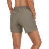 Outdoor Ventures Women’s Hiking Shorts Stretch Lightweight Golf Shorts Quick Dry UPF 50+ 5 inch Cargo Short for Camping(Fossil)