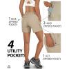 Outdoor Ventures Women’s Hiking Shorts Stretch Lightweight Golf Shorts Quick Dry UPF 50+ 5 inch Cargo Short for Camping(Woody Brown)