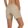 Outdoor Ventures Women’s Hiking Shorts Stretch Lightweight Golf Shorts Quick Dry UPF 50+ 5 inch Cargo Short for Camping(Woody Brown)