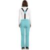Outdoor Ventures Women’s Ski Snow Bib Pants Warm Insulated Waterproof Snowboard Softshell Pants with Detachable Bib(Blue)