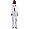 Outdoor Ventures Women’s Ski Snow Bib Pants Warm Insulated Waterproof Snowboard Softshell Pants with Detachable Bib(Fissure)
