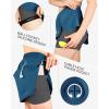 Outdoor Ventures Women’s Tennis Skirts with Pockets, Golf Skort Workout Athletic Running Hiking Skirts with Shorts(Blue-upgrade)