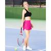 Outdoor Ventures Women’s Tennis Skirts with Pockets, Golf Skort Workout Athletic Running Hiking Skirts with Shorts(Pink-upgrade)