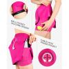 Outdoor Ventures Women’s Tennis Skirts with Pockets, Golf Skort Workout Athletic Running Hiking Skirts with Shorts(Pink-upgrade)
