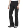 Outdoor Ventures Fleece Lined Waterproof Pants Women Ski Snow Insulated Softshell Snowboard Hiking with Boot Cut(New Black – Elastic Waistband)