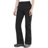 Outdoor Ventures Fleece Lined Waterproof Pants Women Ski Snow Insulated Softshell Snowboard Hiking with Boot Cut(New Black – Velcro Waistband)