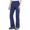 Outdoor Ventures Fleece Lined Waterproof Pants Women Ski Snow Insulated Softshell Snowboard Hiking with Boot Cut(New Dark Blue – Elastic Waistband)
